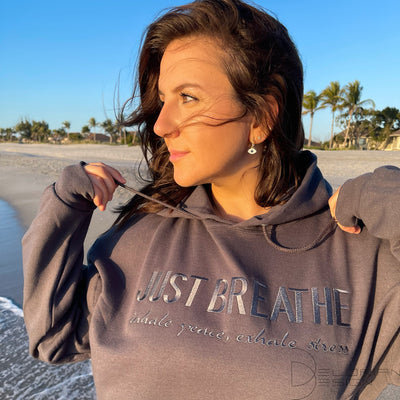 JUST BREATHE Hoodie & Sweatshirt Embroidered