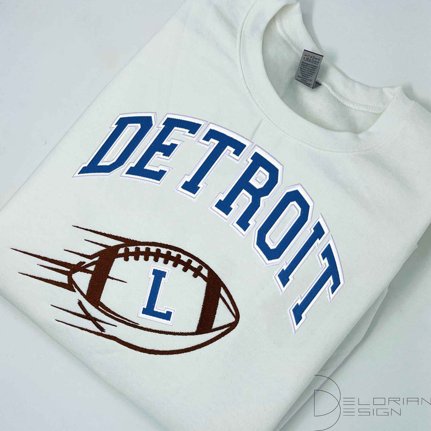 Detroit Football Hoodie & Sweatshirt Embroidered