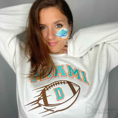 MIAMI Football Hoodie & Sweatshirt Embroidered