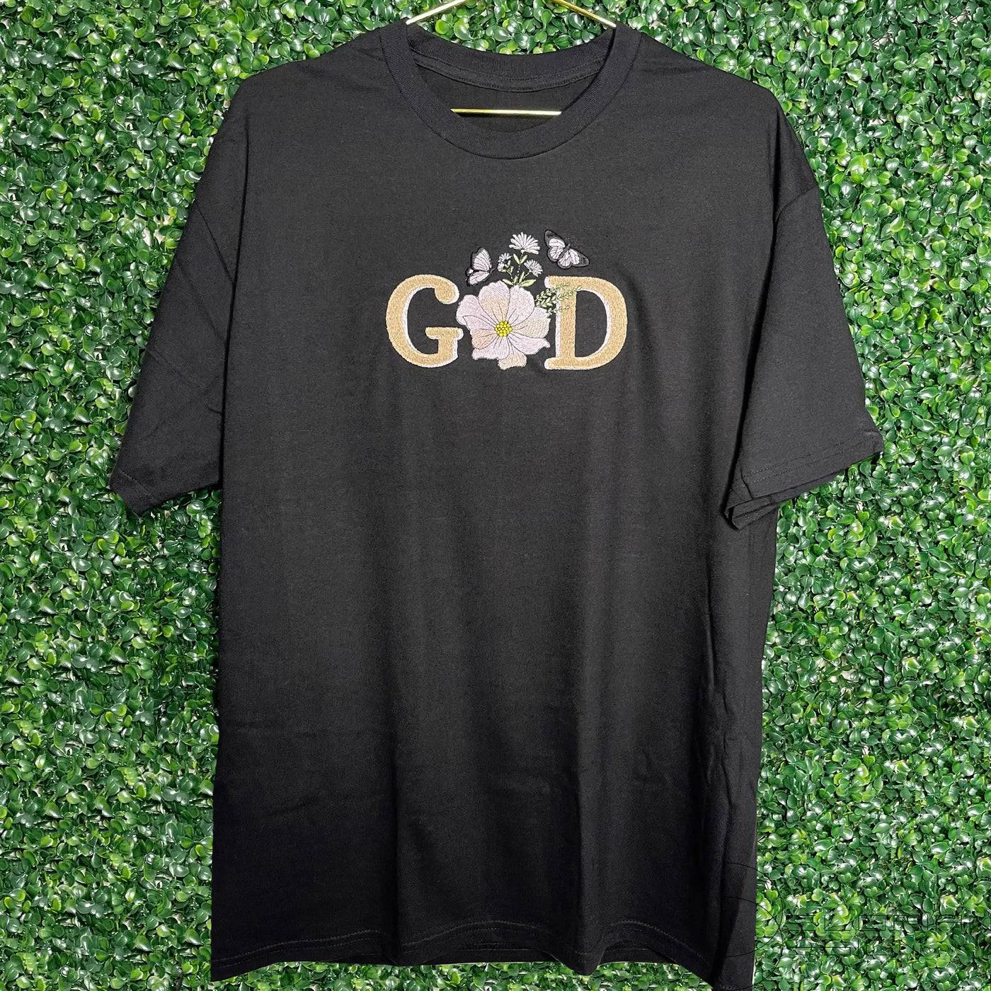 GOD Shirt embroidered