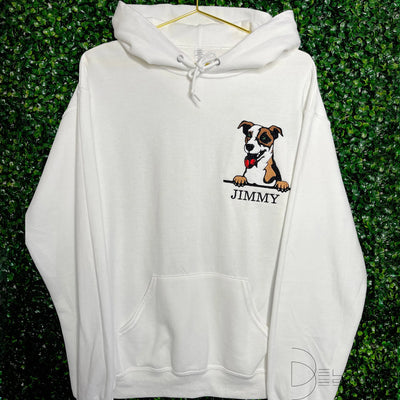 Custom Dog Hoodie for Humans Embroidered