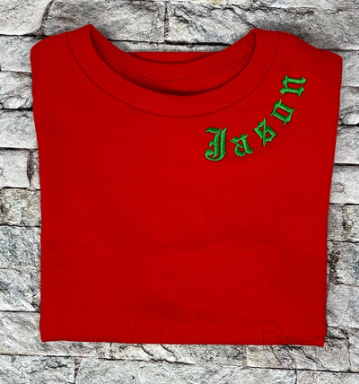 Personalized Kids Shirt Embroidered