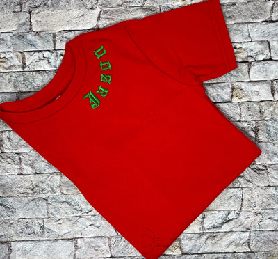 Personalized Kids Shirt Embroidered