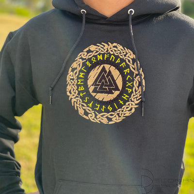 Valknut Hoodie & Sweatshirt Custom Name